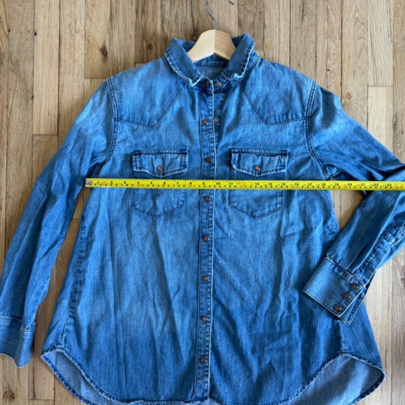 Hatch Collection Denim Maternity Shirt - Picture 4 of 5